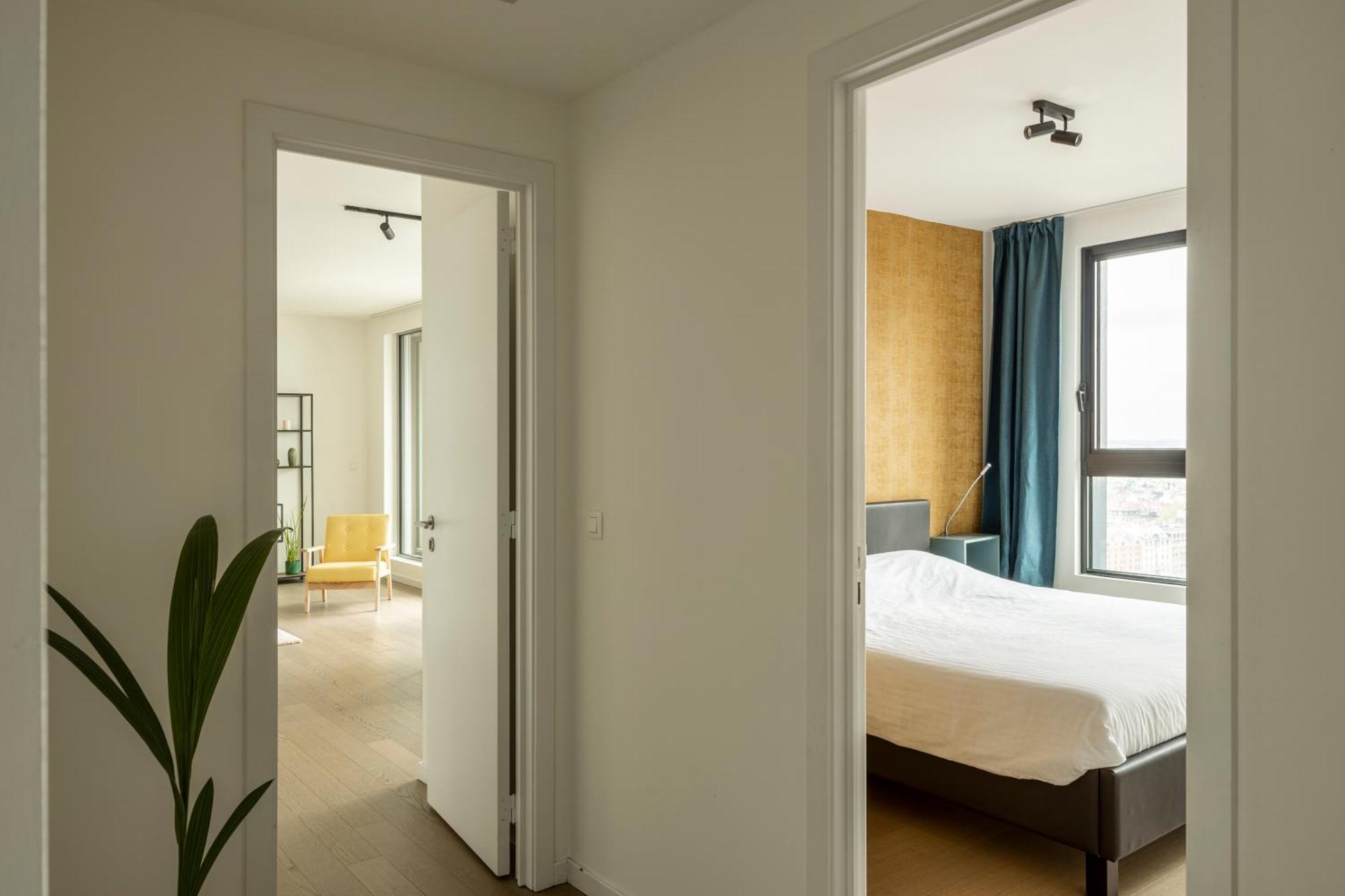 Uniek Appartement - Mooiste En Hoogste Uitzicht Op Antwerpen! - Incl Gratis Parking מראה חיצוני תמונה